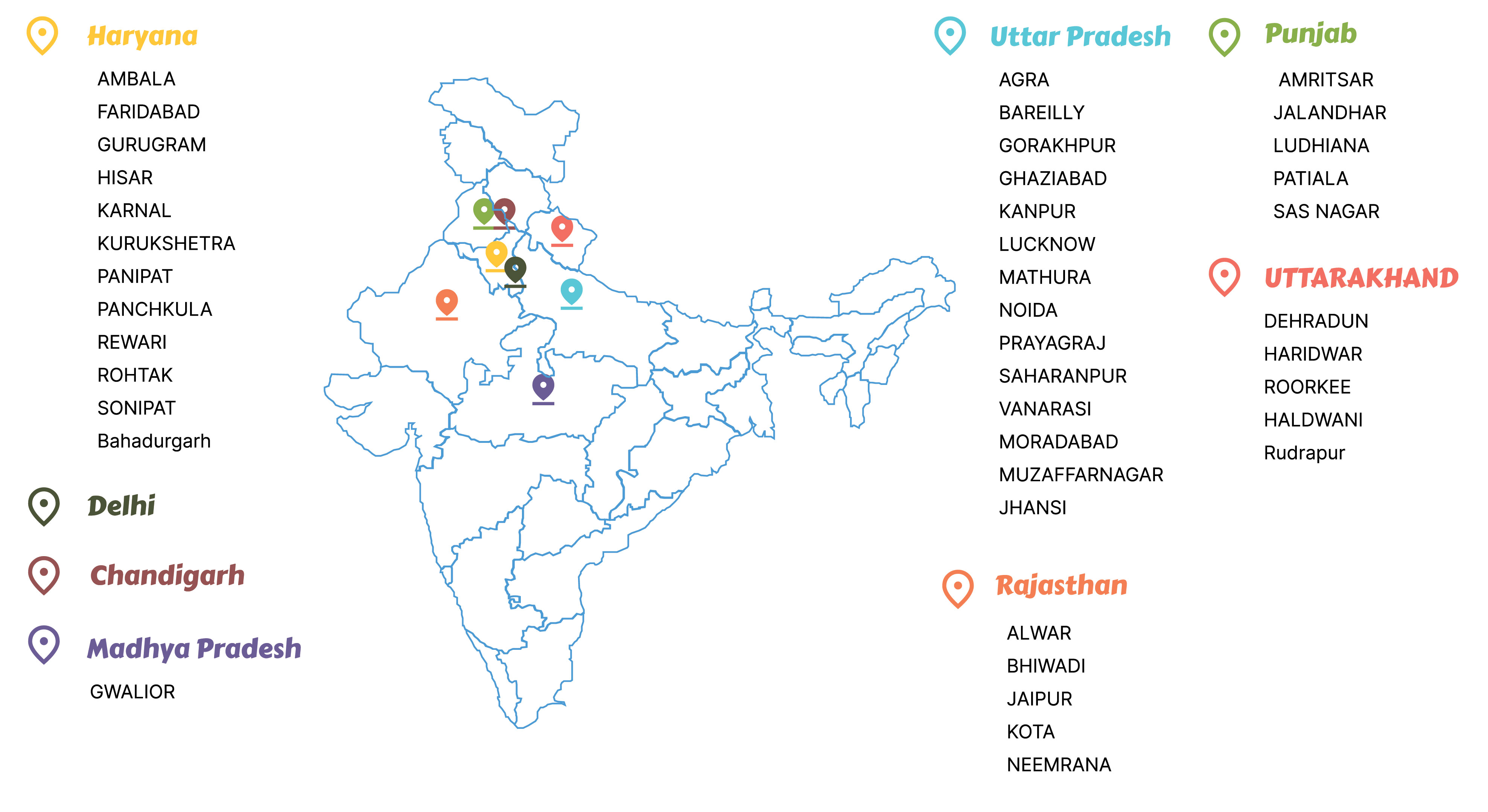 VRF Location Map